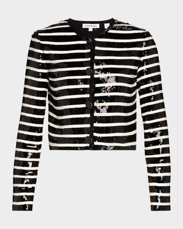 Mickey Sequined Stripe Jacket